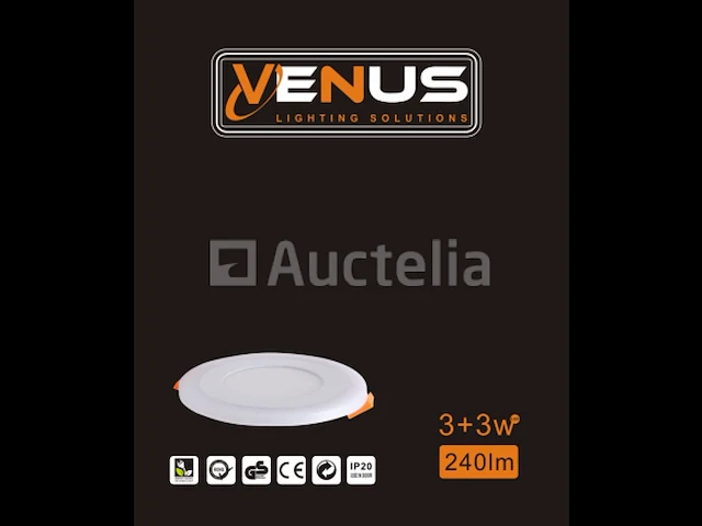 20 x led paneel - tweekleurig : warm + wit 3w + 3w - afbeelding 5 van  5