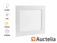 20 x led paneel 12w - led smd - inbouw - vierkant - 6500k (daglicht) - afbeelding 4 van  4