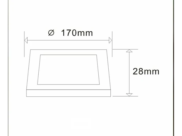 20 x led paneel 12w - led smd - opbouw - vierkant - 3000k (warm wit) - afbeelding 4 van  5