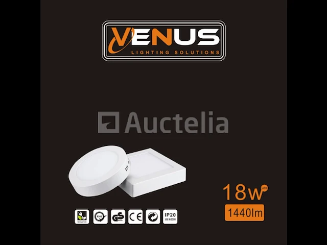 20 x led paneel 18w - led smd - opbouw - vierkant - 6500k (daglicht) - afbeelding 2 van  4