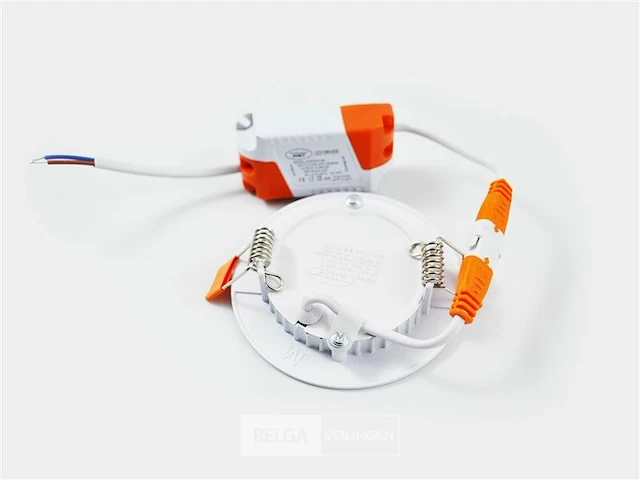 20 x led paneel 5w led smd - inbouw - rond - 3000k (warm wit) - afbeelding 3 van  5