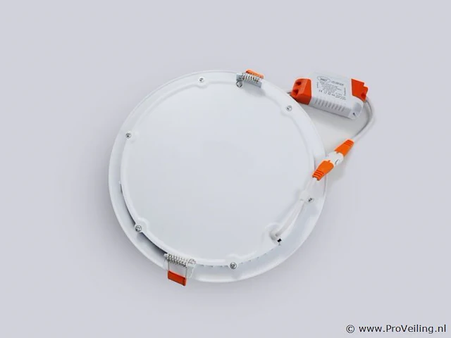 20 x led-paneel – inbouw rond – 18w – 6500k – koud wit - afbeelding 2 van  4