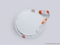 20 x led-paneel – inbouw rond – 18w – 6500k – koud wit - afbeelding 2 van  4