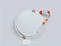 20 x led-paneel – inbouw rond – 18w – 6500k – koud wit - afbeelding 3 van  5