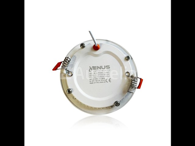 20 x led-paneel – inbouw rond – 8w – 6500k – koud wit - afbeelding 4 van  5