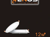 20 x led-paneel – inbouw vierkant – 12w – 6500k – koud wit - afbeelding 4 van  4
