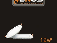 20 x led-paneel – inbouw vierkant – 12w – 6500k – koud wit - afbeelding 5 van  5