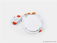 20 x led-paneel – rond inbouw – 12w – 6500k – koud wit - afbeelding 2 van  4