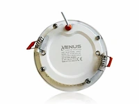20 x led-paneel – rond inbouw – 8w – 3000k – warm wit - afbeelding 3 van  5