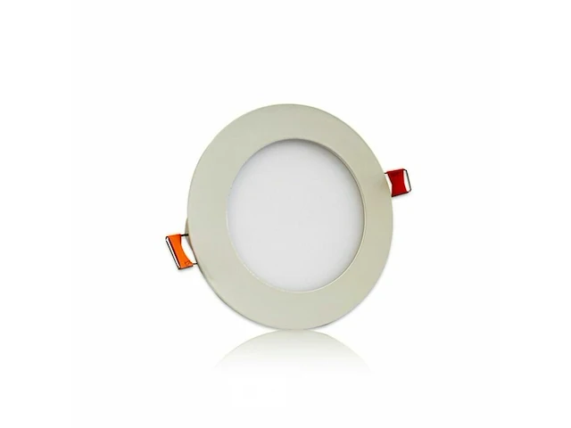 20 x led-paneel – rond inbouw – 8w – 3000k – warm wit - afbeelding 1 van  6