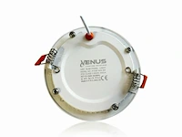 20 x led-paneel – rond inbouw – 8w – 3000k – warm wit - afbeelding 4 van  6
