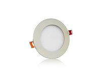 20 x led-paneel – rond inbouw – 8w – 3000k – warm wit - afbeelding 1 van  5