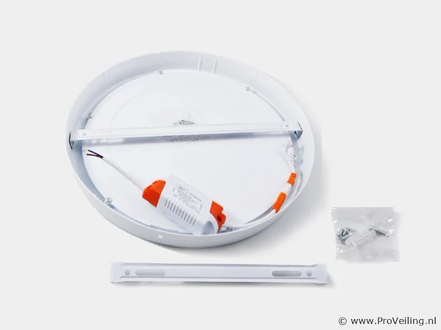 20 x led-paneel – ronde opbouwmontage – 18w – 6500k – koud wit - afbeelding 2 van  4