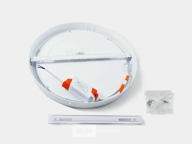 20 x led-paneel – ronde opbouwmontage – 18w – 6500k – koud wit - afbeelding 3 van  5