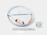 20 x led-paneel – ronde opbouwmontage – 18w – 6500k – koud wit - afbeelding 3 van  5