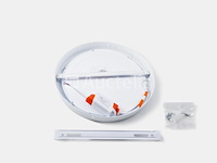 20 x led-paneel – ronde opbouwmontage – 30w – 3000k – warm wit - afbeelding 4 van  5