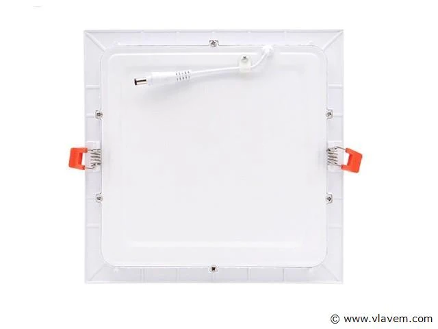 20 x led-paneel – vierkant inbouw – 18w – 6500k – koud wit - afbeelding 3 van  4