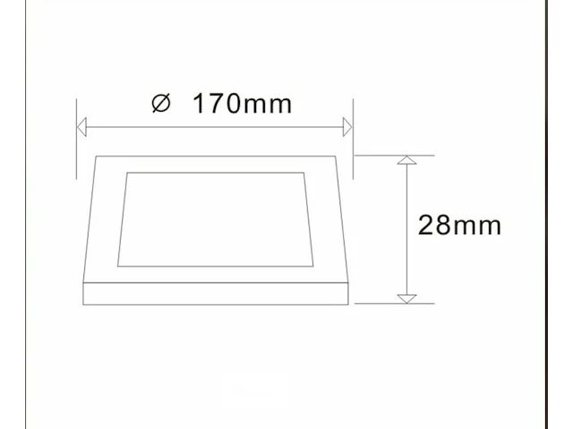 20 x led-paneel – vierkante opbouwmontage – 12w – 3000k – warm wit - afbeelding 4 van  5