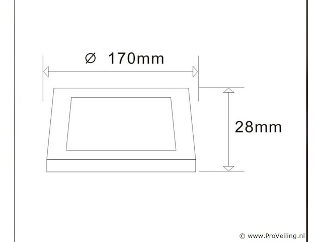 20 x led-paneel – vierkante opbouwmontage – 12w – 6500k – koud wit - afbeelding 3 van  4