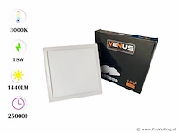 20 x led-paneel – vierkante opbouwmontage – 18w – 3000k – warm wit - afbeelding 1 van  4