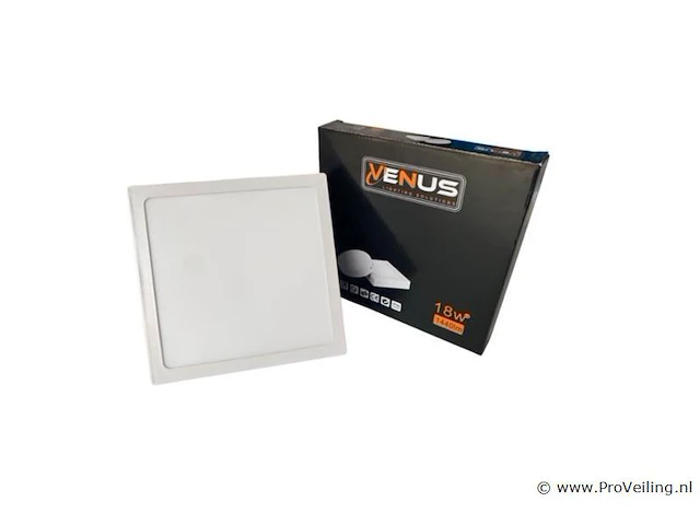 20 x led-paneel – vierkante opbouwmontage – 18w – 6500k – koud wit - afbeelding 2 van  4