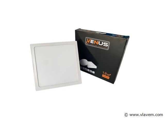 20 x led-paneel – vierkante opbouwmontage – 18w – 6500k – koud wit - afbeelding 2 van  4