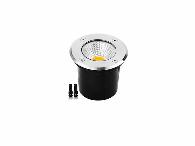 20 x led ronde grondspot 7w – 600 lm – ip65 waterdicht – ø80 mm – rvs – buiten (sgd-2803) - afbeelding 2 van  5