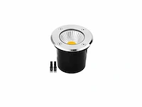 20 x led ronde grondspot 7w – 600 lm – ip65 waterdicht – ø80 mm – rvs – buiten (sgd-2803) - afbeelding 2 van  5