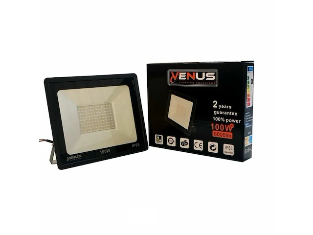 20 x led schijnwerper 100w – 6500k koud wit – ip65 – 8000 lm – smd - afbeelding 1 van  5
