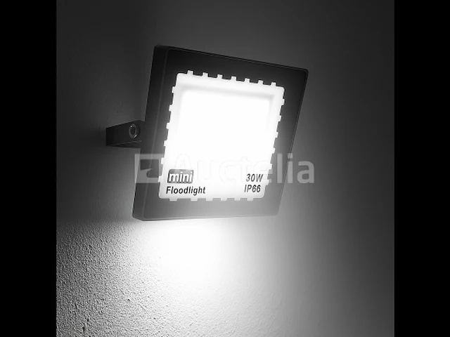 20 x led schijnwerper 30w mini – 6500k koel wit – ip65 – 2400 lm – smd - afbeelding 1 van  5