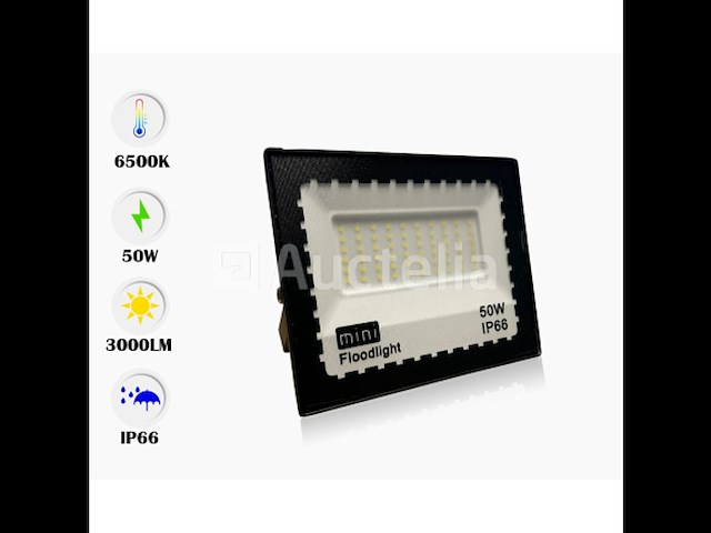 20 x led schijnwerper 50w mini – 6500k koud wit – ip65 – 4000 lm – smd - afbeelding 4 van  5