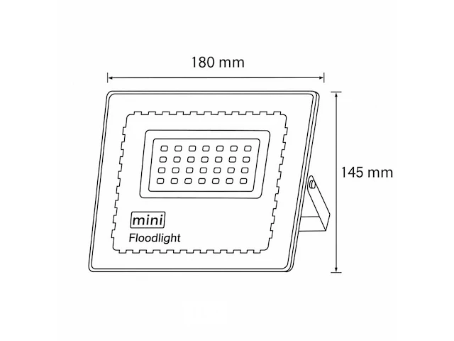20 x led schijnwerper 50w mini – 6500k koud wit – ip65 – 4000 lm – smd - afbeelding 6 van  6