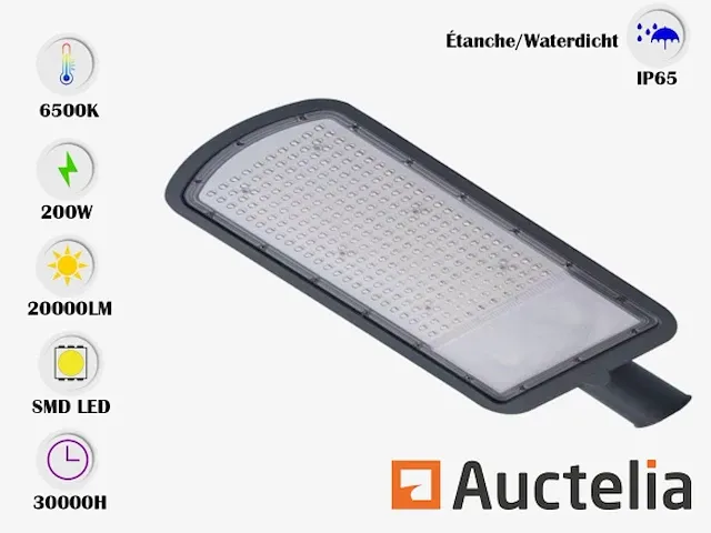 20 x led straatverlichting 200w -6500k koud wit - afbeelding 3 van  5
