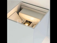 20 x led wandlamp - bidirectioneel - kubus (sw-2312-2) - 10w warm wit - afbeelding 1 van  5