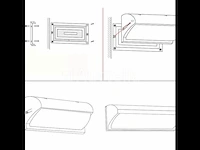 20 x led wandlamp (saw-05) -3500k warm wit - afbeelding 1 van  4