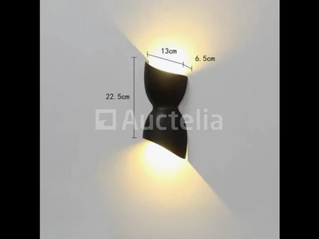 20 x led wandlamp (sw-159) - 3500k warm wit - afbeelding 1 van  3