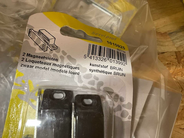 20 x magneetsloten; bruin of wit - afbeelding 3 van  5