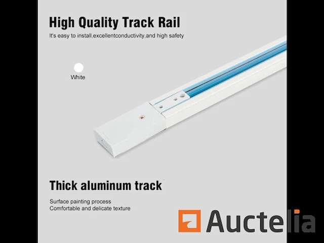 20 x monofase rail - 1 meter (wit) - afbeelding 2 van  3