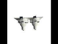 20 x orientab inbouwspot(ep-2) – gu10 – wit/zwart – verstelbare binnenring - afbeelding 2 van  4