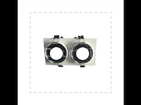 20 x orientab inbouwspot(ep-2) – gu10 – wit/zwart – verstelbare binnenring - afbeelding 3 van  4