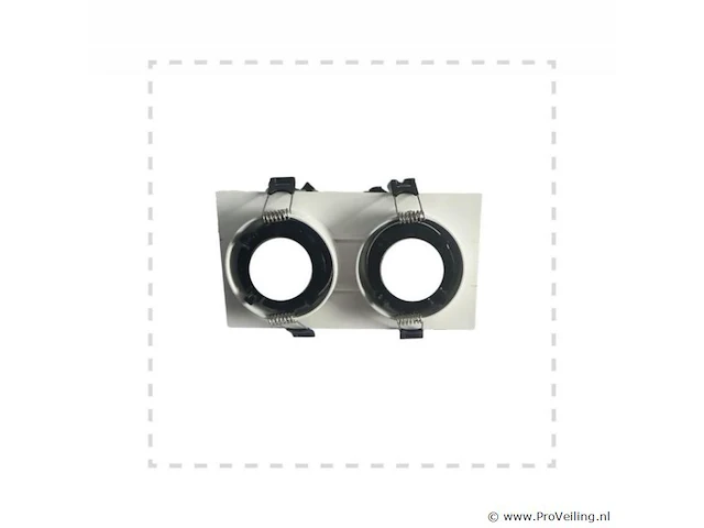 20 x orientab inbouwspot(ep-2) – gu10 – wit/zwart – verstelbare binnenring - afbeelding 3 van  4