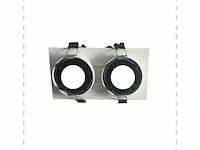 20 x orientab inbouwspot(ep-2) – gu10 – wit/zwart – verstelbare binnenring - afbeelding 3 van  4