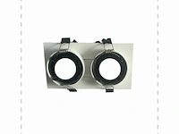 20 x orientab inbouwspot(ep-2) – gu10 – wit/zwart – verstelbare binnenring - afbeelding 4 van  5