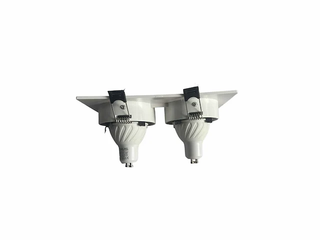 20 x orientab inbouwspot(ep-2) – gu10 – wit/zwart – verstelbare binnenring - afbeelding 2 van  4