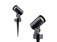 20 x prikspot gu10 fitting zwart draaibaar waterdicht - afbeelding 2 van  4