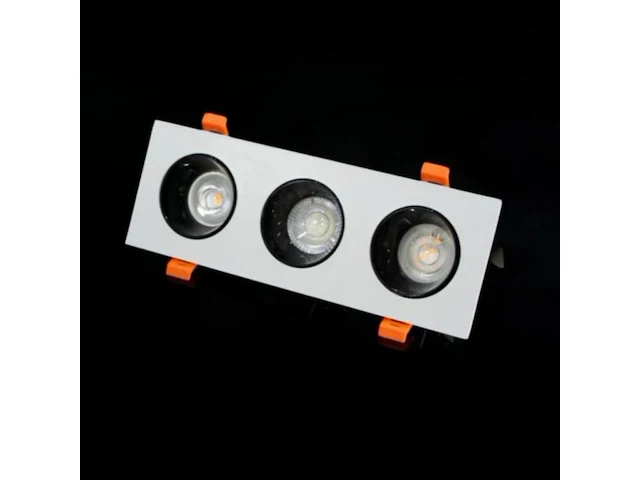 20 x richtbare inbouwspot (ep-3) – gu10 – wit/zwart – verstelbare binnenring - afbeelding 5 van  5