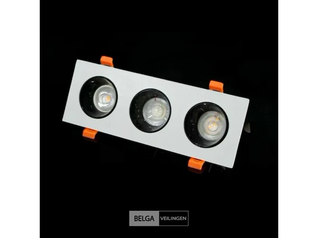 20 x richtbare inbouwspot (ep-3) – gu10 – wit/zwart – verstelbare binnenring - afbeelding 6 van  6