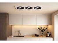 20 x richtbare inbouwspot (ep-3) – gu10 – wit/zwart – verstelbare binnenring - afbeelding 1 van  5