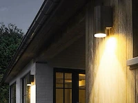 20 x richtbare led wandlamp – sw-145 – 5w – 3500k warm wit – zwart – ip54 – aluminium - afbeelding 1 van  4