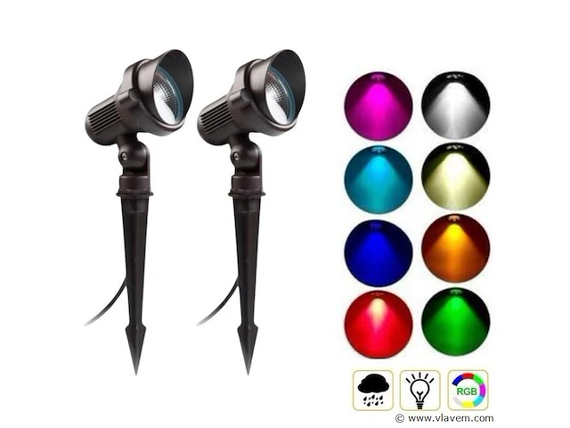 20 x spikespot - rgb - ip54 - waterdicht - afbeelding 4 van  4